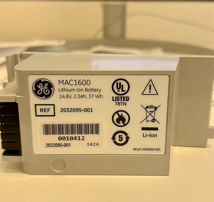 GE MAC1600 Baterai Mesin EKG 14,8V 2,3Ah 37Wh REF 2032095-001