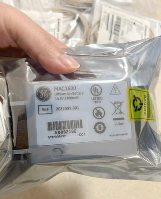 GE MAC1600 Baterai Mesin EKG 14,8V 2,3Ah 37Wh REF 2032095-001