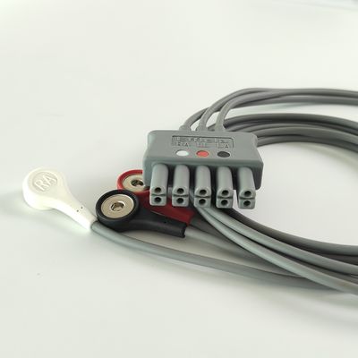 Philip Grey Original 3-Lead Button Branch 1M US Standard RA Putih, LL Merah, LA Hitam Tengah Joint Baris Ganda 989803160671