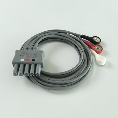 Philip Grey Original 3-Lead Button Branch 1M US Standard RA Putih, LL Merah, LA Hitam Tengah Joint Baris Ganda 989803160671