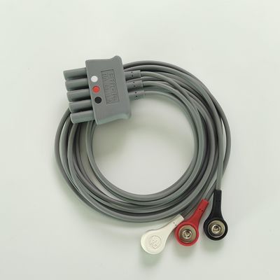 Philip Grey Original 3-Lead Button Branch 1M US Standard RA Putih, LL Merah, LA Hitam Tengah Joint Baris Ganda 989803160671