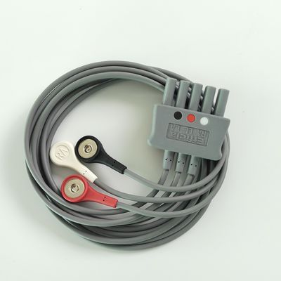 Philip Grey Original 3-Lead Button Branch 1M US Standard RA Putih, LL Merah, LA Hitam Tengah Joint Baris Ganda 989803160671