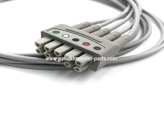 Multi-Link ECG Leadwire Grouped Set,5 Lead Grabber AHA 74CM / 29IN PN 412681-001