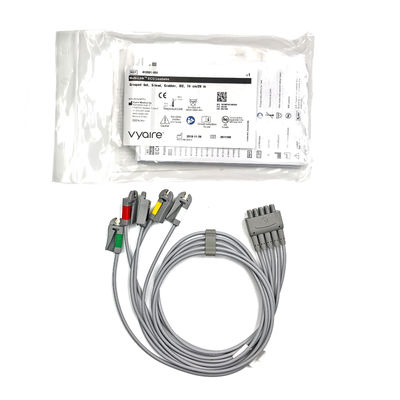 GE Ref:412681-003 Multi-Link EKG Leadwire Group Set,5 -Lead,Grabber,IEC 74 CM /29 IN