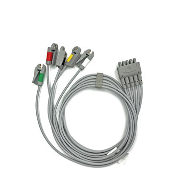 GE Ref:412681-003 Multi-Link EKG Leadwire Group Set,5 -Lead,Grabber,IEC 74 CM /29 IN