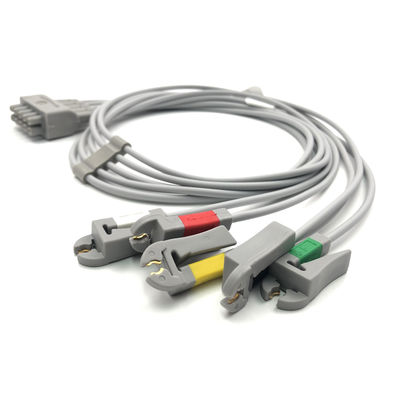 GE Ref:412681-003 Multi-Link EKG Leadwire Group Set,5 -Lead,Grabber,IEC 74 CM /29 IN
