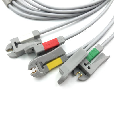 GE Ref:412681-003 Multi-Link EKG Leadwire Group Set,5 -Lead,Grabber,IEC 74 CM /29 IN