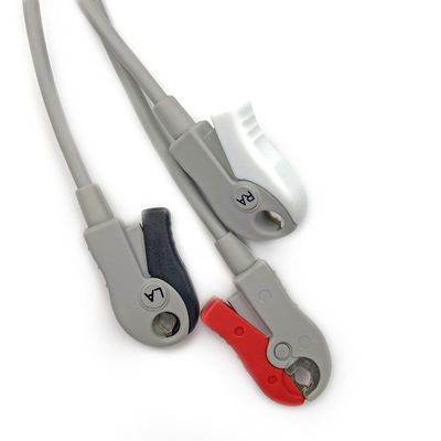 5831398 Leadwire And Trunk Cable ECG 3 Lead Cable Undetachable, Grabber, AHA,4.7M/15 FT