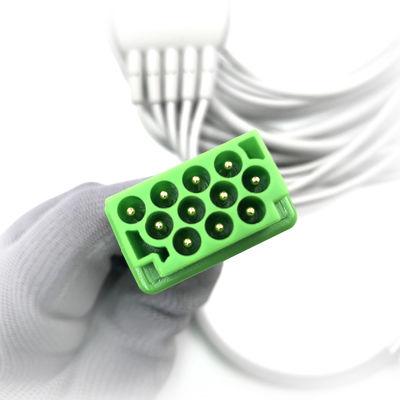 5831400 Leadwire And Trunk Cable ECG 5 Lead Cable Undetachable, Grabber, AHA,4.7M/15 FT