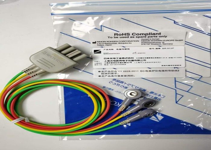 NIHON KOHDEN Peralatan Medis suku cadang kabel BR-913P Snap On Tipe K910A