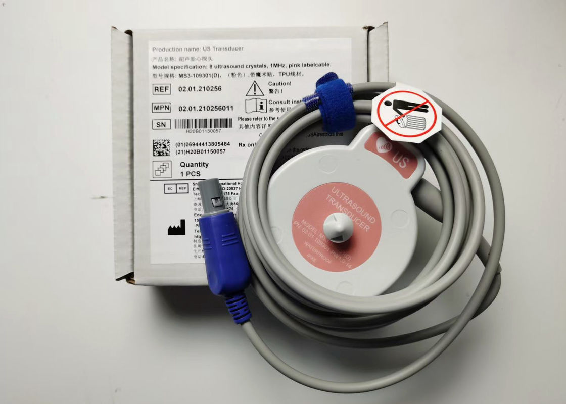 EDAN F6 Fetal Monitor Transducer MS3-109301 Double Slot 4 Pin Waterproof IPX8