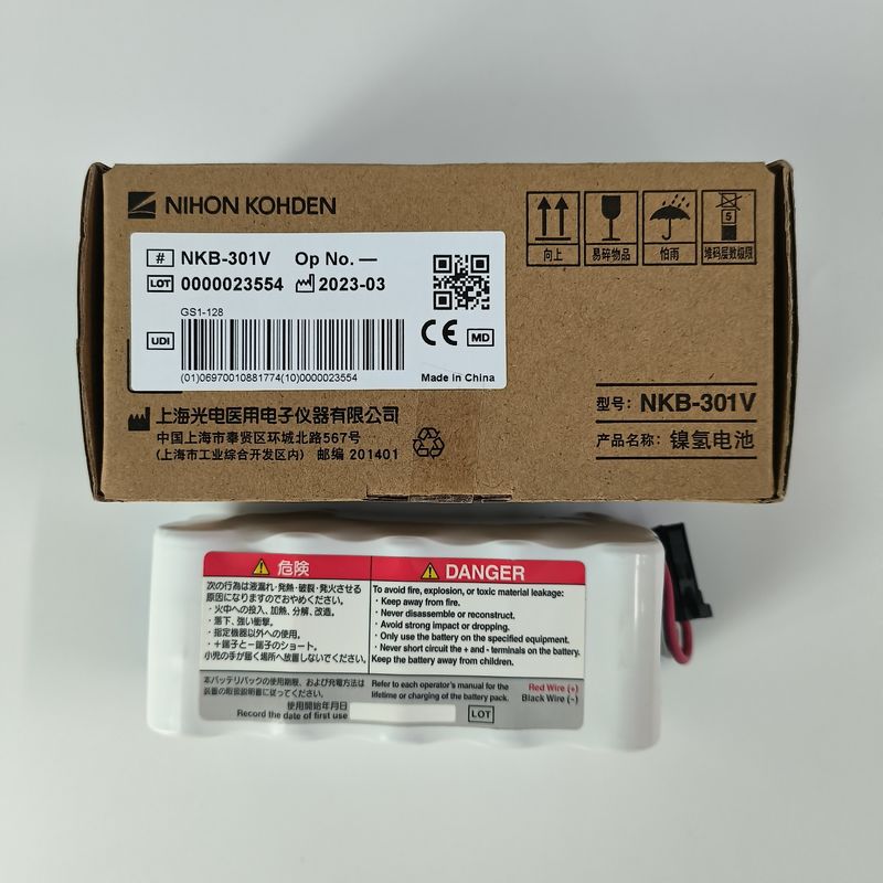 NIHON KOHDEN Baterai Paket NKB-301V Tegangan Nominal 12V 2800mAh Ni-MH