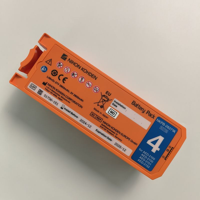 Nihon Kohden AED Defibrillator Baterai Oranye AED-2100aed-2150aed-215aed-2152 Nkpb-28271k X217A