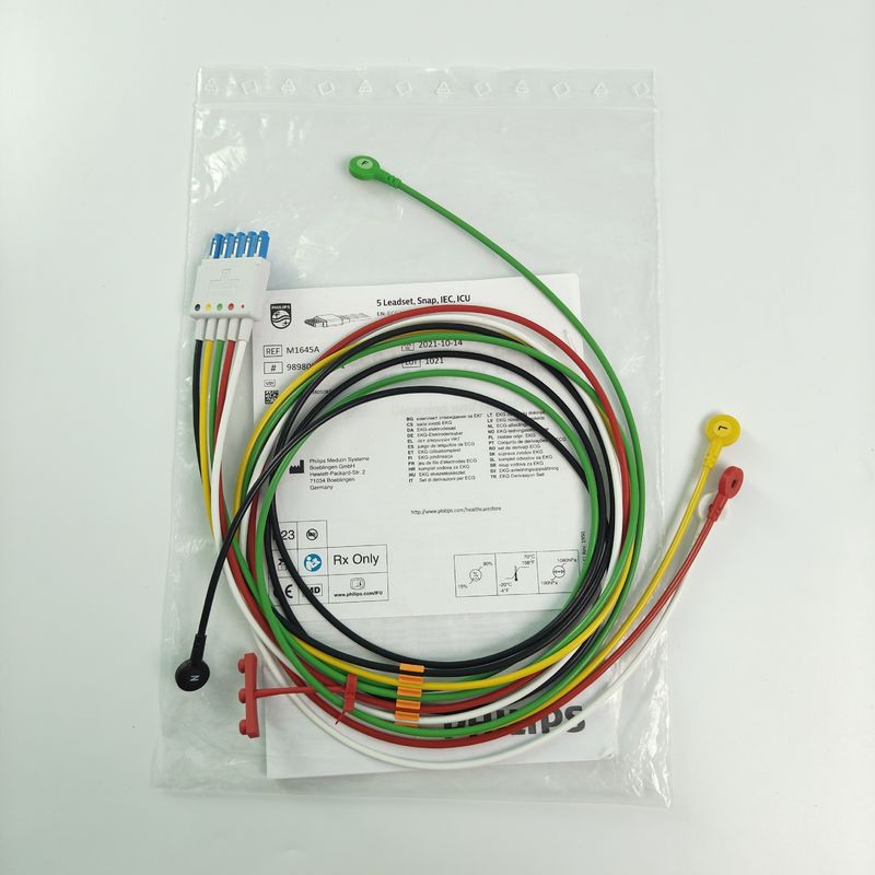 Asesoris Monitor Pasien Asli CBL 5 Leadset Snap IEC ICU REF M1645A 989803145001