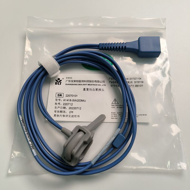 Split Newborn Bundle Blood Oxygen Probe dengan 9 jarum PN 15-100-0015 REF A1418-SW203MU