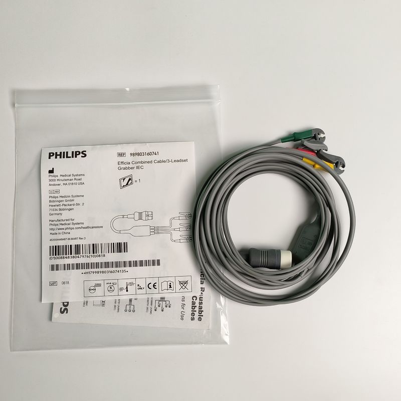 PHILIP Original Efficia Gabungan Kabel / 3-Leadset Grabber IEC.