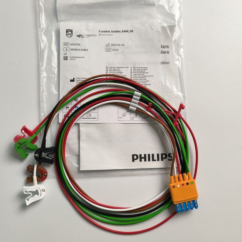 PHILIP Original CBL 5 Leadset, Grabber, AAMI, OR. REF M1973A Atau 989803125861