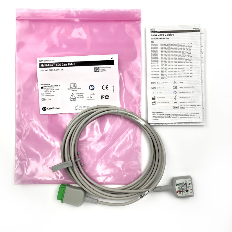 GE Ref:2017003-001 Kabel Perawatan EKG Multi-Link,3/5 -Bodi,AHA 3.6M / 12FT